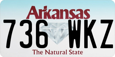 AR license plate 736WKZ