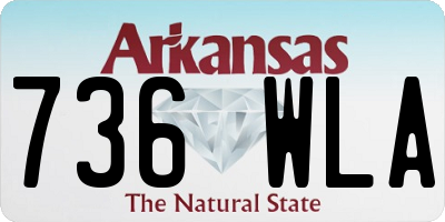 AR license plate 736WLA