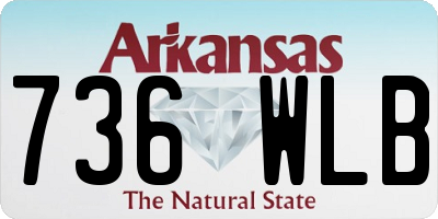 AR license plate 736WLB