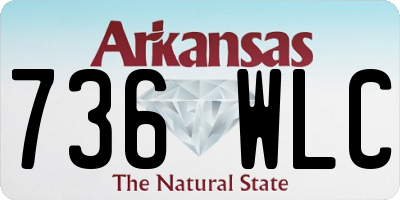 AR license plate 736WLC