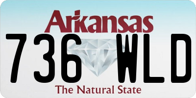 AR license plate 736WLD