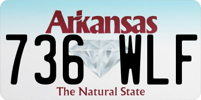 AR license plate 736WLF