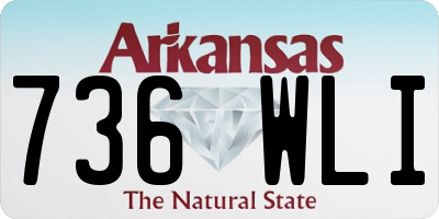 AR license plate 736WLI