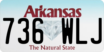 AR license plate 736WLJ