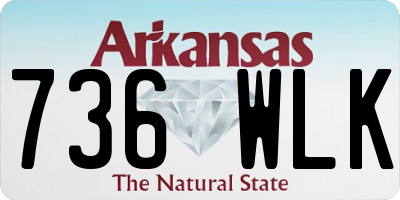 AR license plate 736WLK