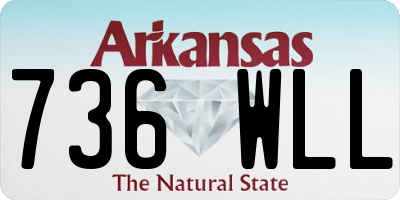 AR license plate 736WLL