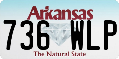 AR license plate 736WLP