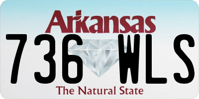AR license plate 736WLS