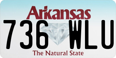 AR license plate 736WLU