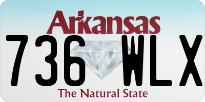 AR license plate 736WLX