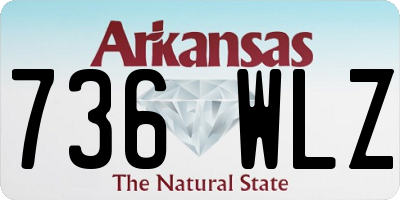 AR license plate 736WLZ