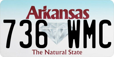 AR license plate 736WMC