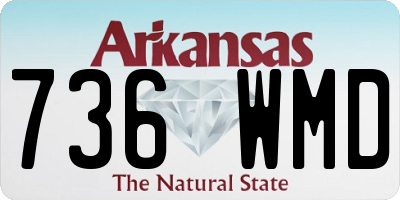 AR license plate 736WMD