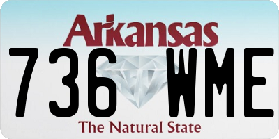 AR license plate 736WME