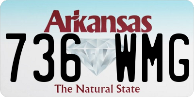 AR license plate 736WMG