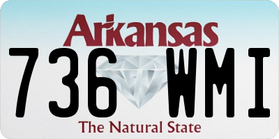 AR license plate 736WMI