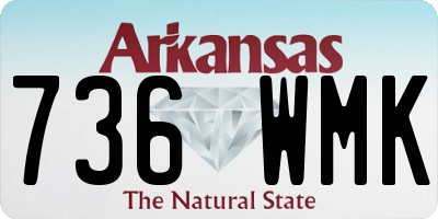 AR license plate 736WMK