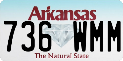 AR license plate 736WMM
