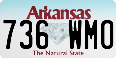 AR license plate 736WMO