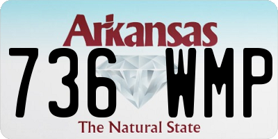 AR license plate 736WMP