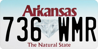 AR license plate 736WMR