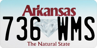AR license plate 736WMS