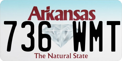 AR license plate 736WMT