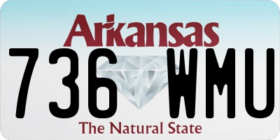 AR license plate 736WMU
