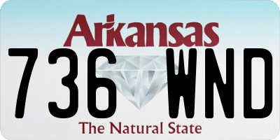 AR license plate 736WND