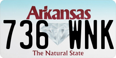 AR license plate 736WNK