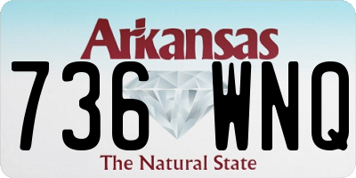 AR license plate 736WNQ