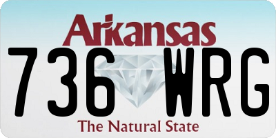 AR license plate 736WRG