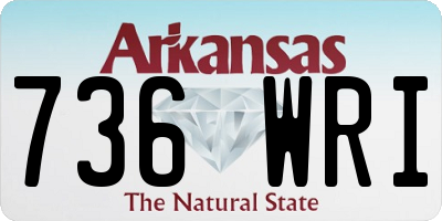 AR license plate 736WRI