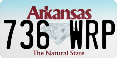 AR license plate 736WRP