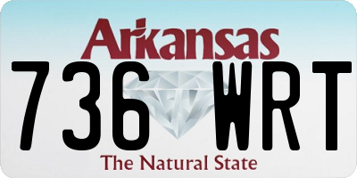 AR license plate 736WRT