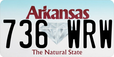 AR license plate 736WRW