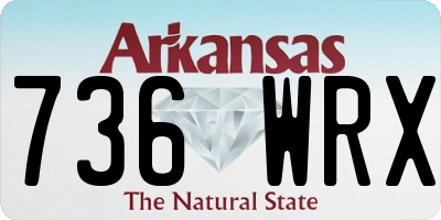 AR license plate 736WRX