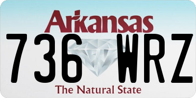 AR license plate 736WRZ