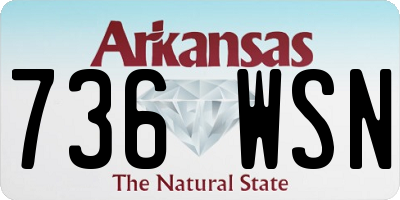 AR license plate 736WSN