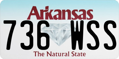 AR license plate 736WSS