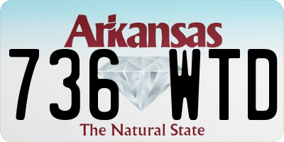 AR license plate 736WTD