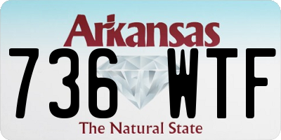 AR license plate 736WTF