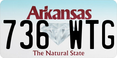 AR license plate 736WTG