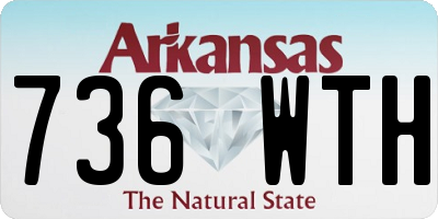 AR license plate 736WTH