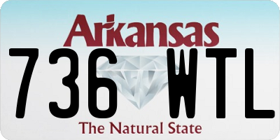 AR license plate 736WTL