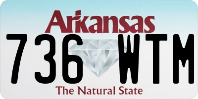 AR license plate 736WTM