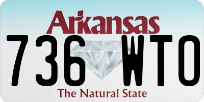 AR license plate 736WTO