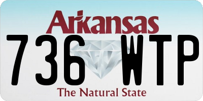 AR license plate 736WTP