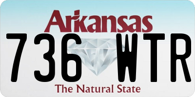 AR license plate 736WTR