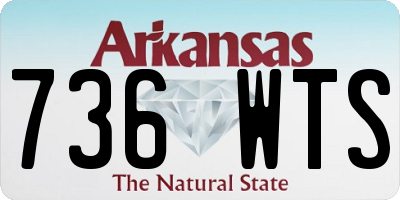 AR license plate 736WTS